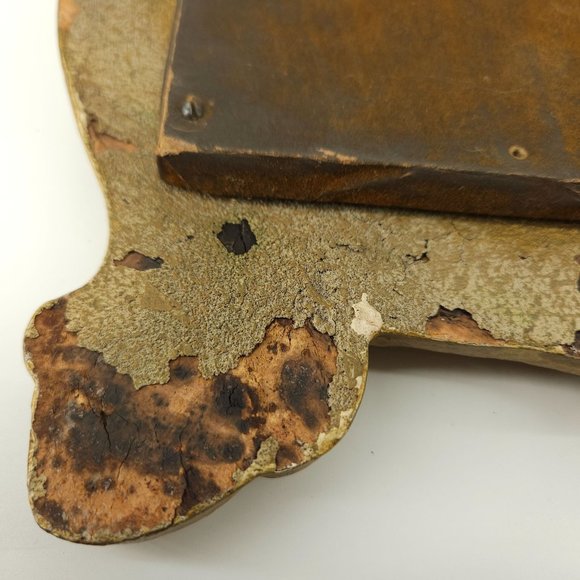 Vint Syroco Wall Mirror Rectangle Gold Ornate Carved Wood MC Hollywood USA 21.5" - Picture 10 of 15